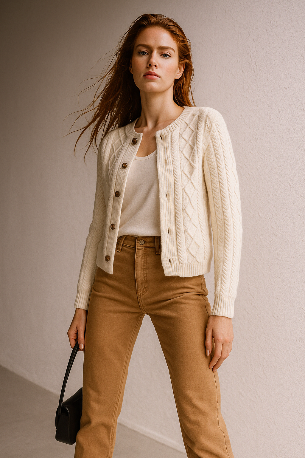 Claire Cable Knit Cardigan