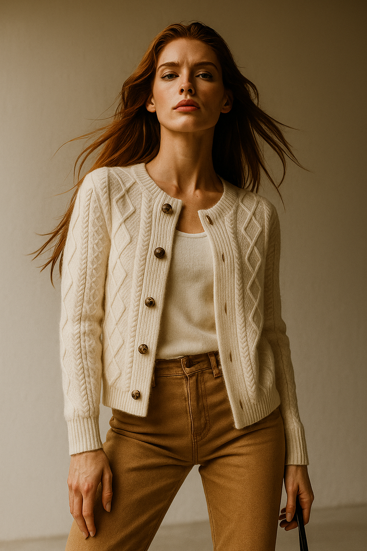 Claire Cable Knit Cardigan