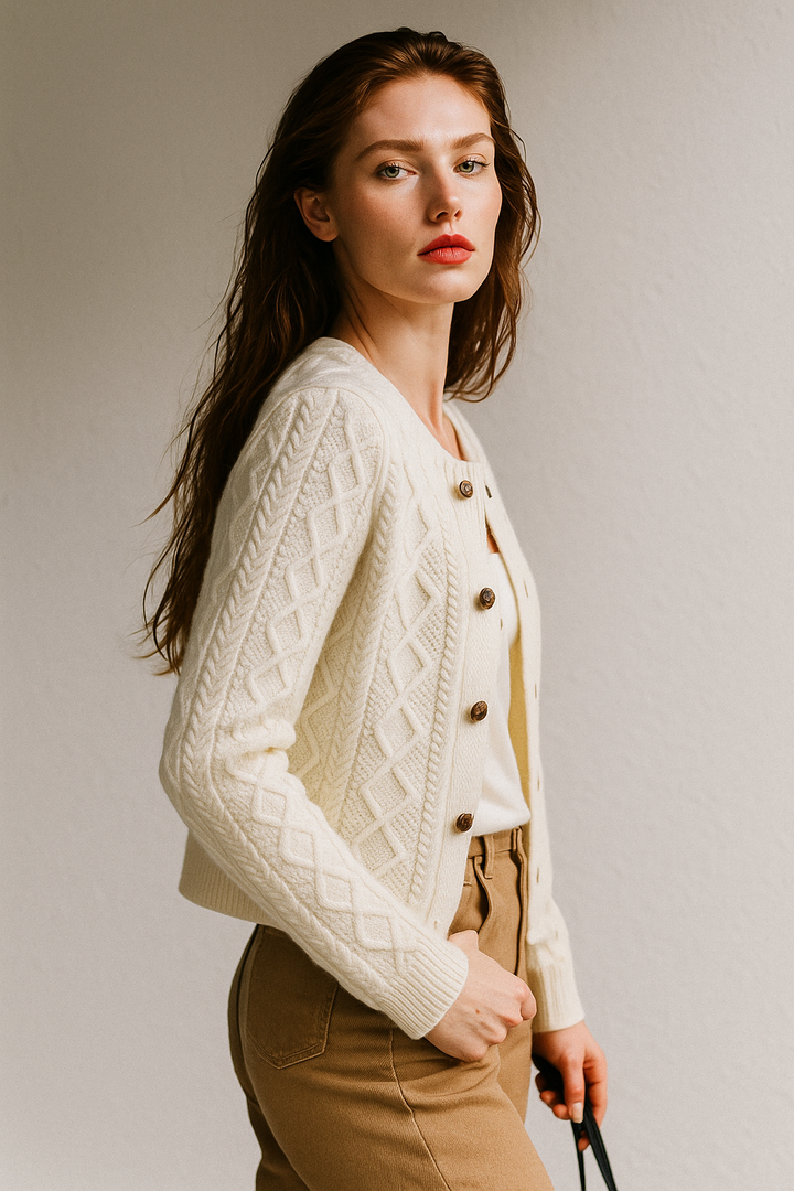 Claire Cable Knit Cardigan
