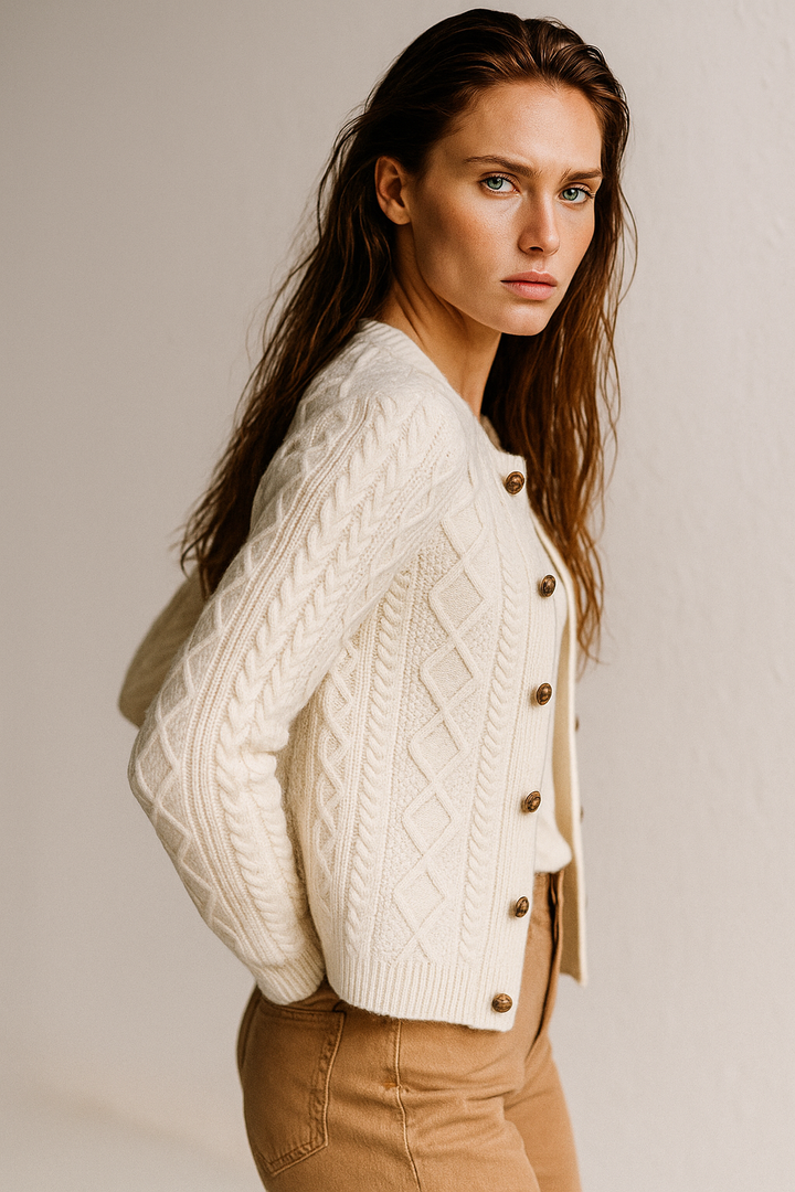 Claire Cable Knit Cardigan