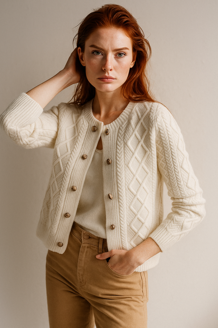 Claire Cable Knit Cardigan