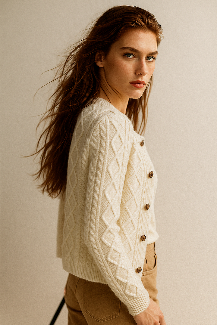 Claire Cable Knit Cardigan