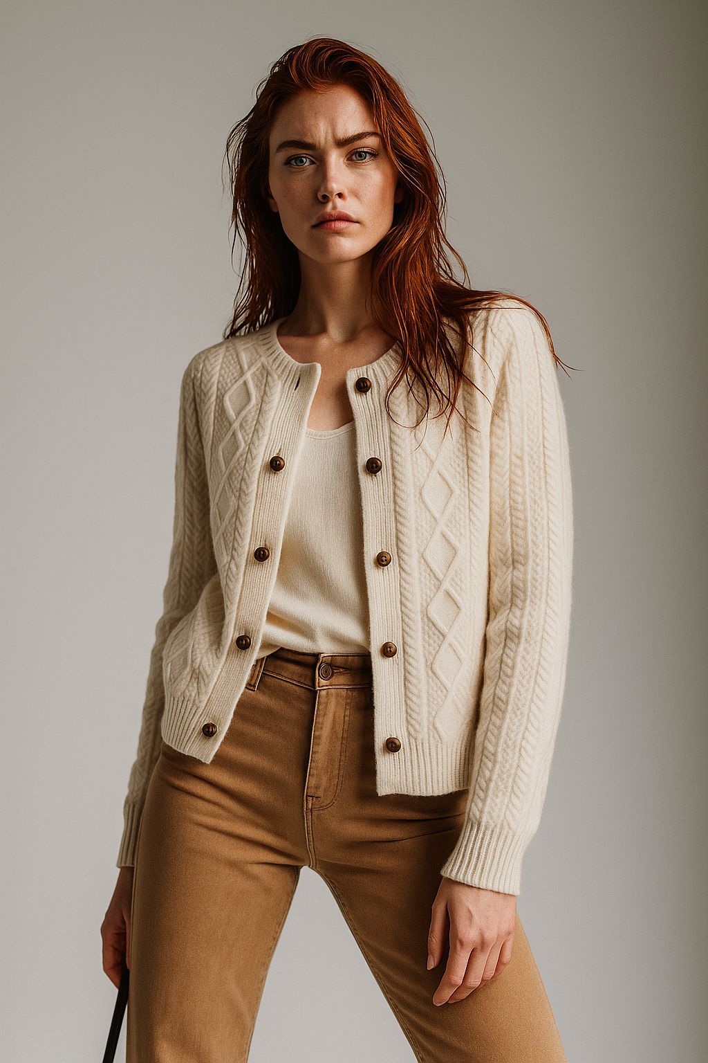 Claire Cable Knit Cardigan