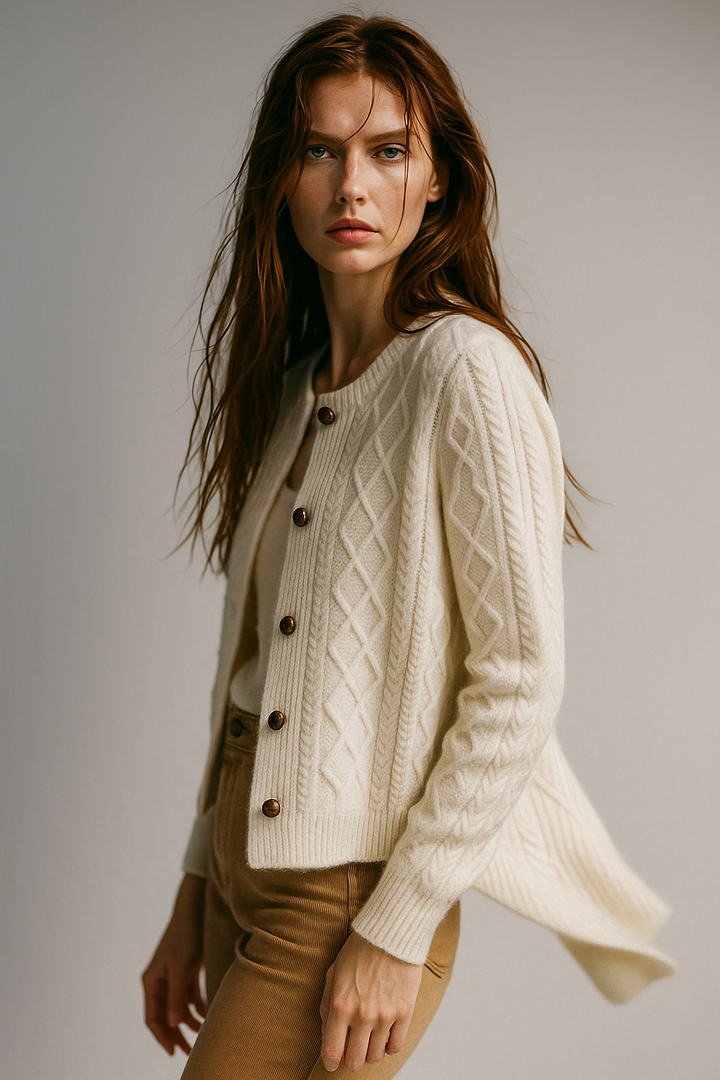 Claire Cable Knit Cardigan