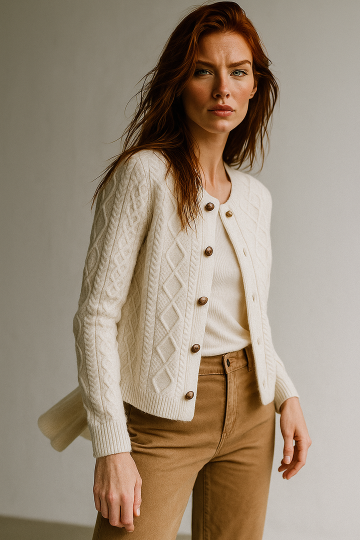 Claire Cable Knit Cardigan