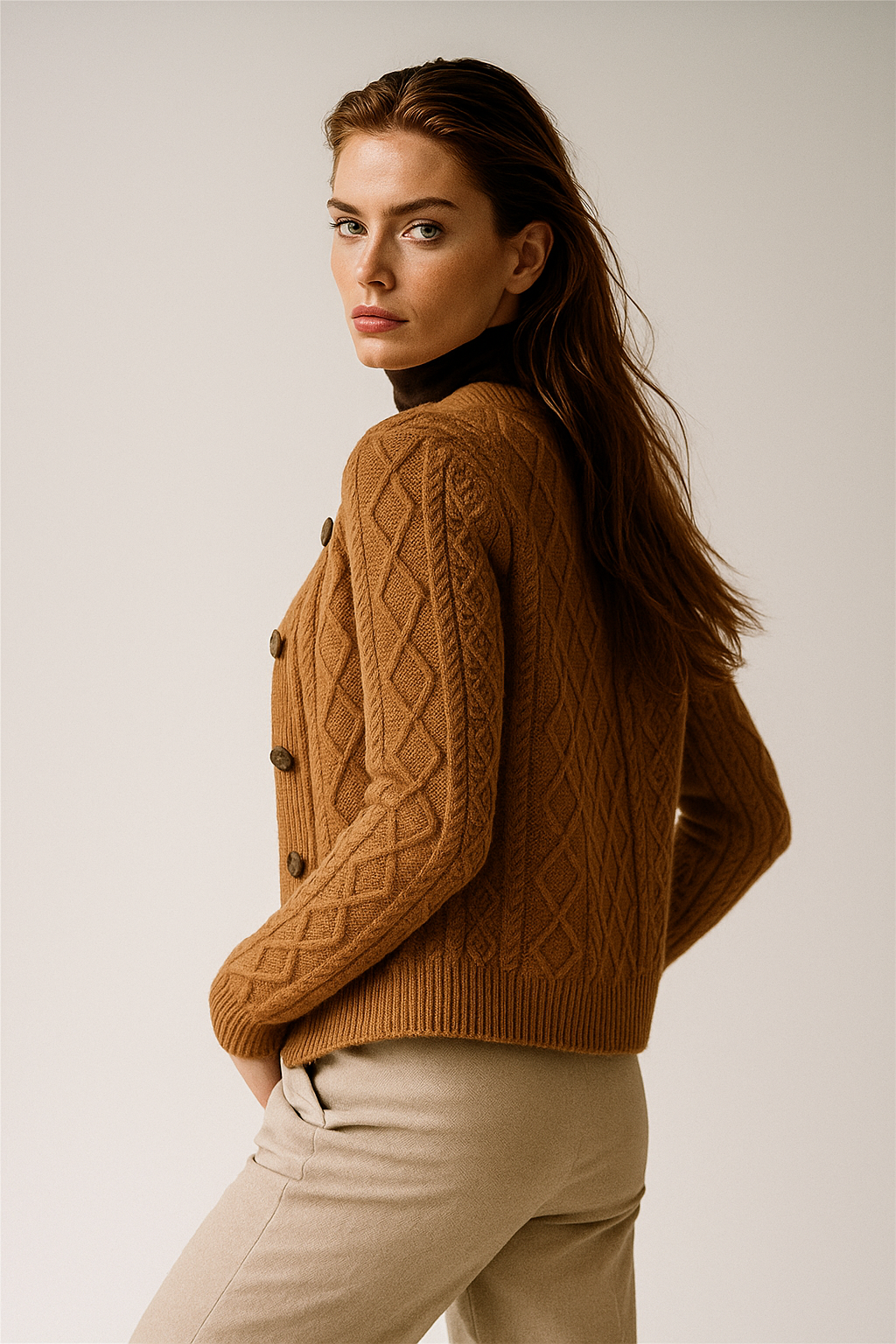Claire Cable Knit Cardigan