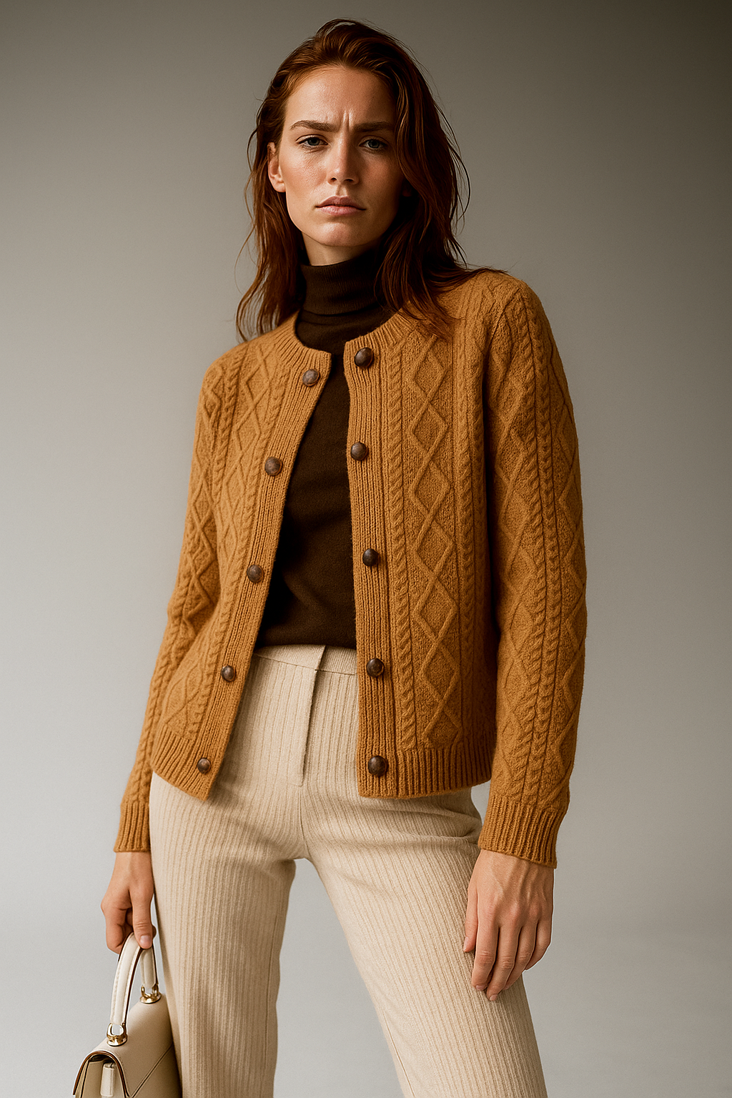 Claire Cable Knit Cardigan