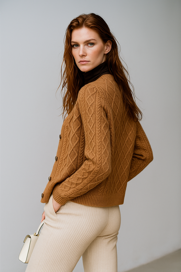 Claire Cable Knit Cardigan