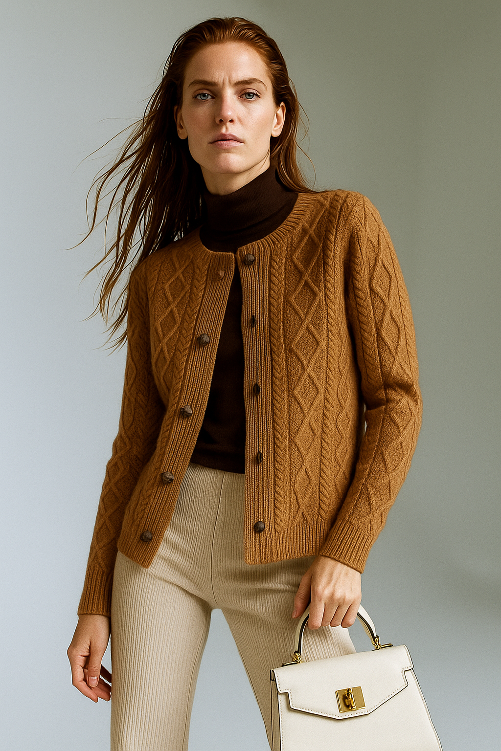 Claire Cable Knit Cardigan