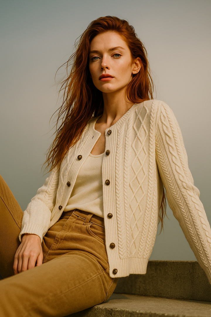 Claire Cable Knit Cardigan
