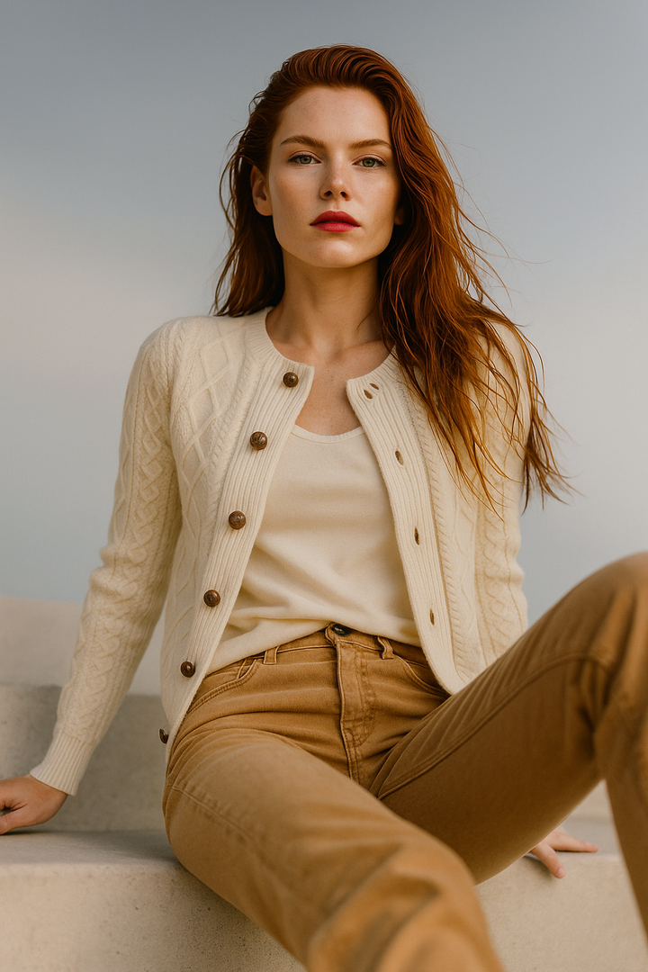 Claire Cable Knit Cardigan