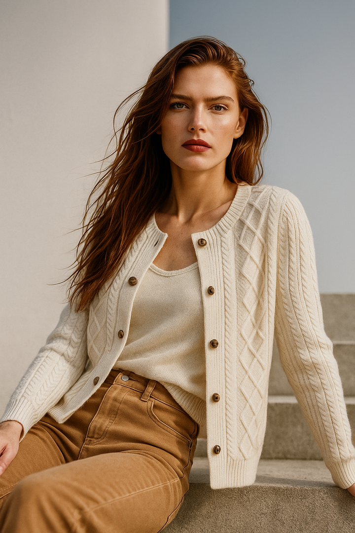 Claire Cable Knit Cardigan