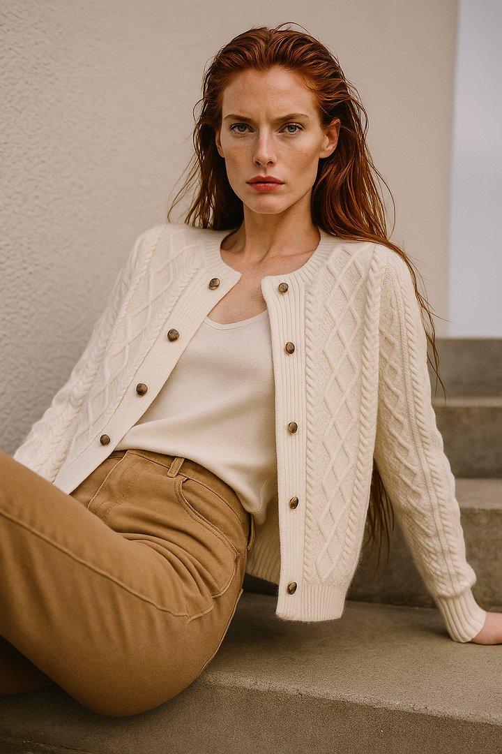 Claire Cable Knit Cardigan