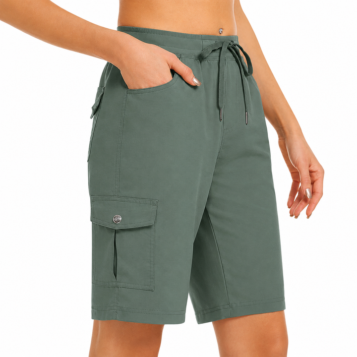 Women's Quick-Dry Cargo Shorts with Pockets