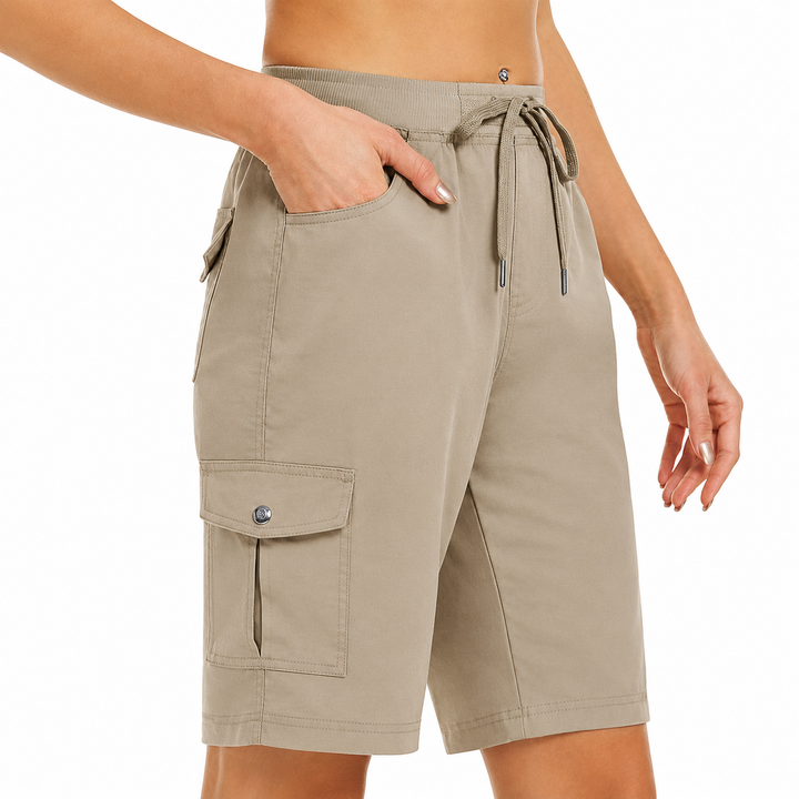 Women's Quick-Dry Cargo Shorts with Pockets