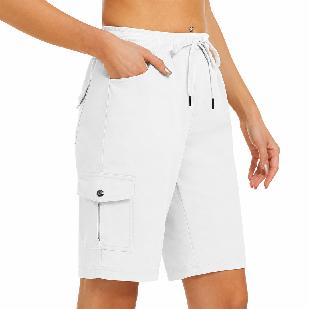 Women's Quick-Dry Cargo Shorts with Pockets