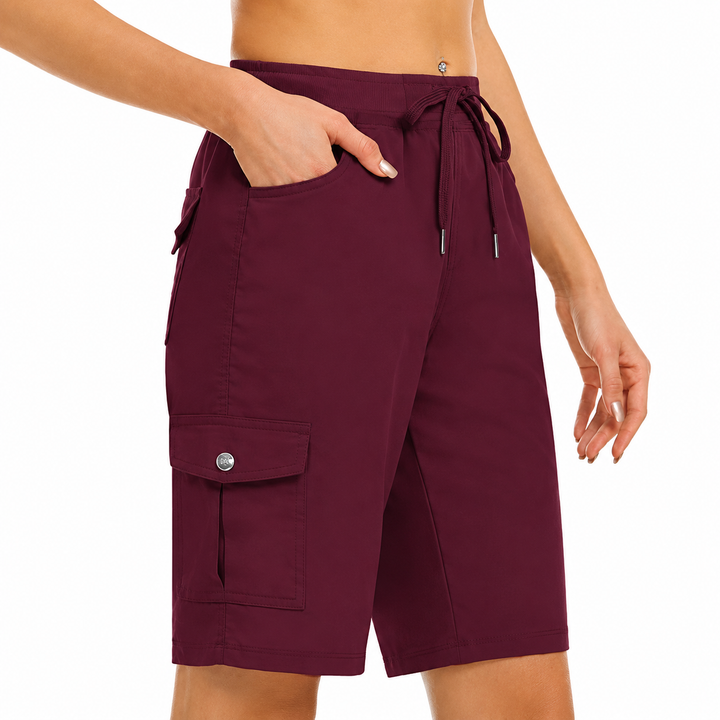 Women's Quick-Dry Cargo Shorts with Pockets