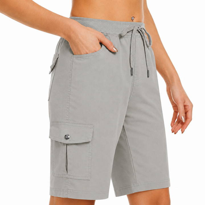 Women's Quick-Dry Cargo Shorts with Pockets