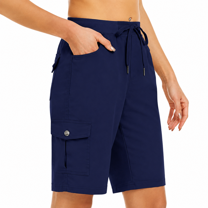 Women's Quick-Dry Cargo Shorts with Pockets