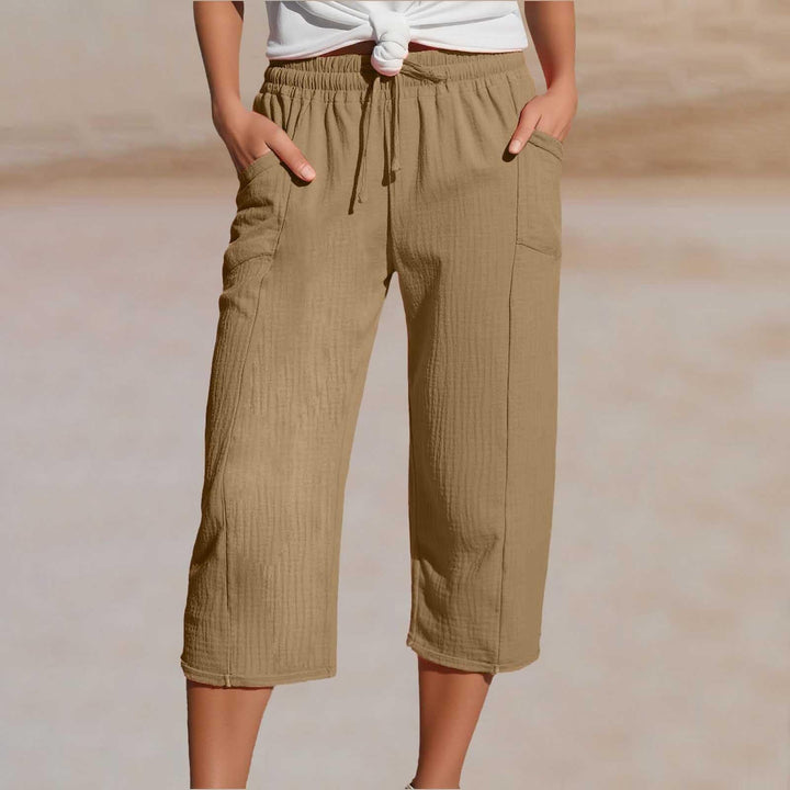 ⏰🔥LIMITED TIME 50% OFF! 👖 Women’s Solid-Color Pleated Cotton-Linen Cropped Pants – Lightweight, Breathable & Perfect for Casual Summer Outfits ✨🌿