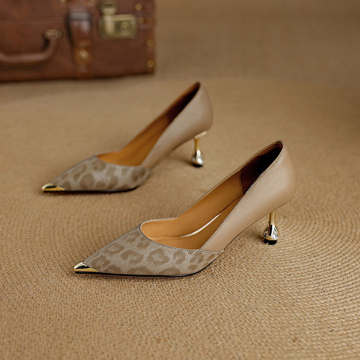 Clair Genuine Leather Heels