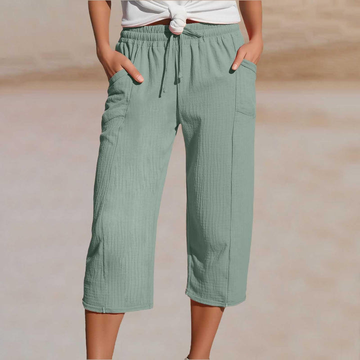 ⏰🔥LIMITED TIME 50% OFF! 👖 Women’s Solid-Color Pleated Cotton-Linen Cropped Pants – Lightweight, Breathable & Perfect for Casual Summer Outfits ✨🌿