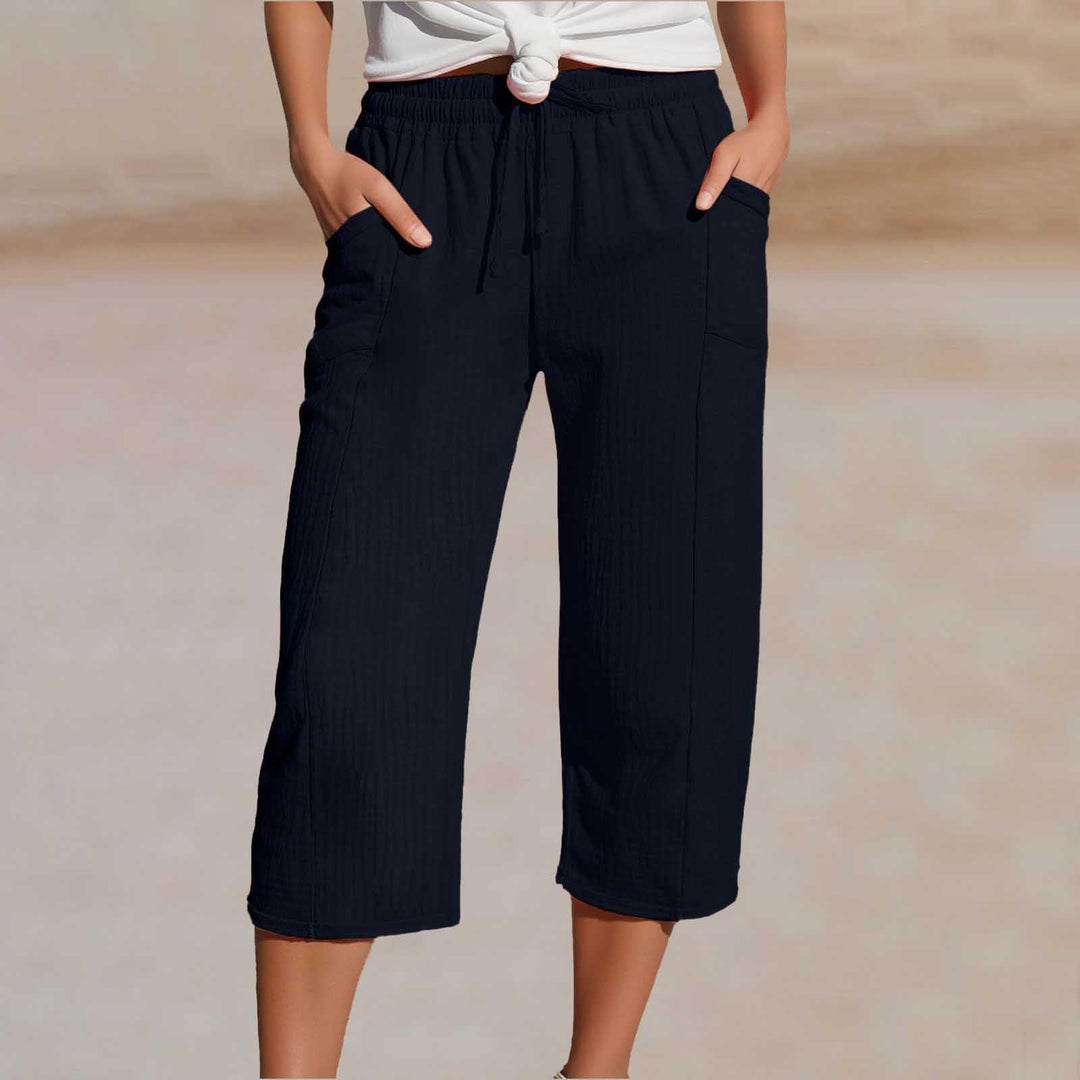 ⏰🔥LIMITED TIME 50% OFF! 👖 Women’s Solid-Color Pleated Cotton-Linen Cropped Pants – Lightweight, Breathable & Perfect for Casual Summer Outfits ✨🌿