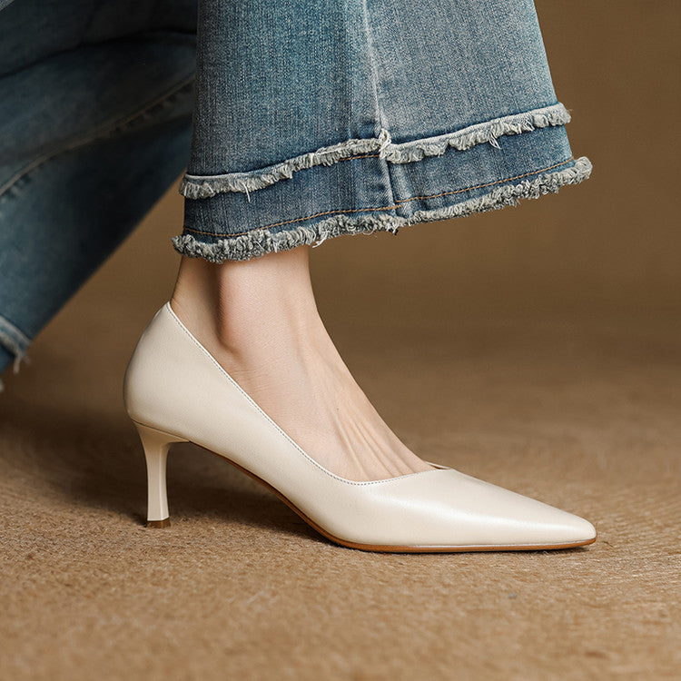 Avella Genuine Leather Heels