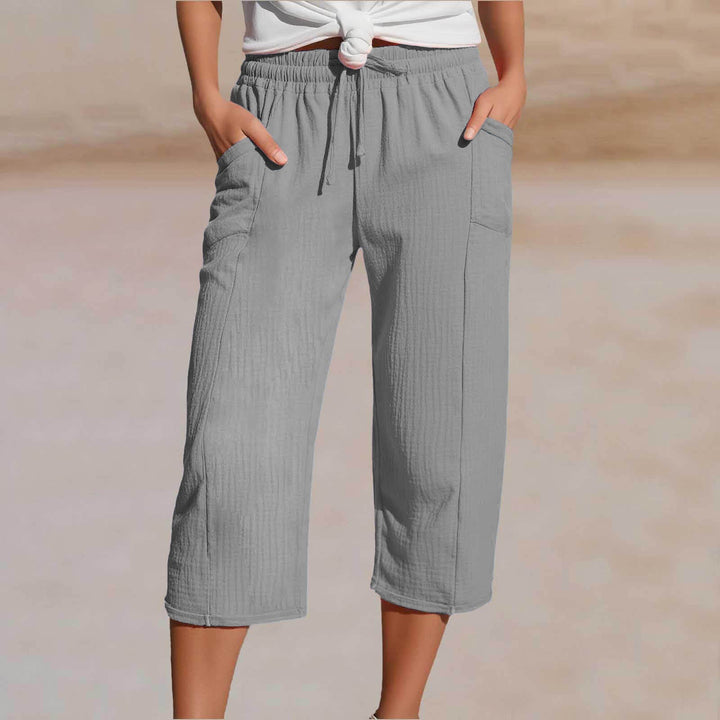 ⏰🔥LIMITED TIME 50% OFF! 👖 Women’s Solid-Color Pleated Cotton-Linen Cropped Pants – Lightweight, Breathable & Perfect for Casual Summer Outfits ✨🌿