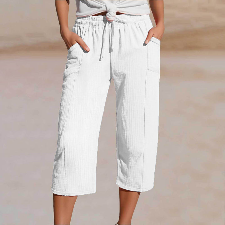 ⏰🔥LIMITED TIME 50% OFF! 👖 Women’s Solid-Color Pleated Cotton-Linen Cropped Pants – Lightweight, Breathable & Perfect for Casual Summer Outfits ✨🌿