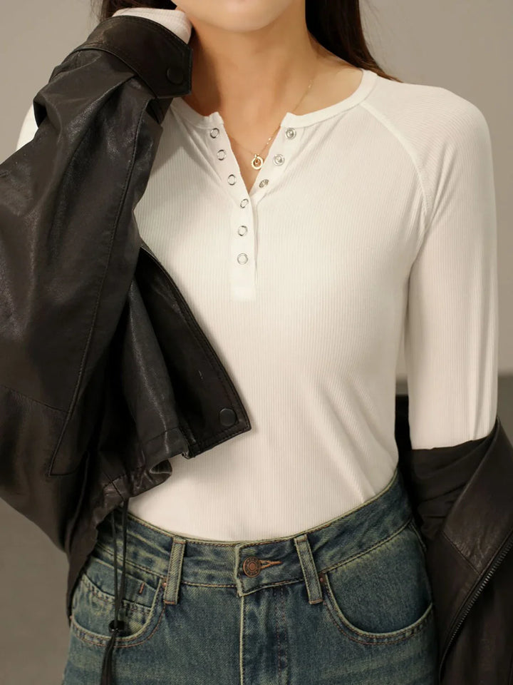 Milano Pop-Button Top