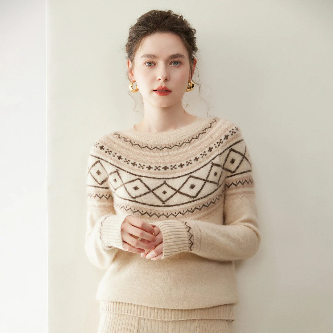 Norvale Alpine Jacquard Cashmere Knit