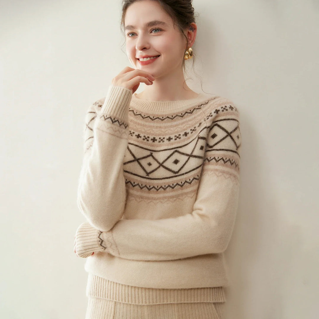 Norvale Alpine Jacquard Cashmere Knit
