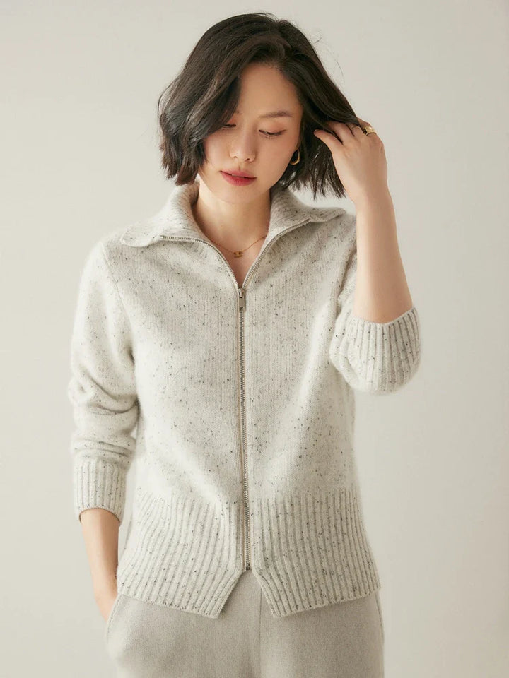 Ashmont Cashmere Zip Cardigan