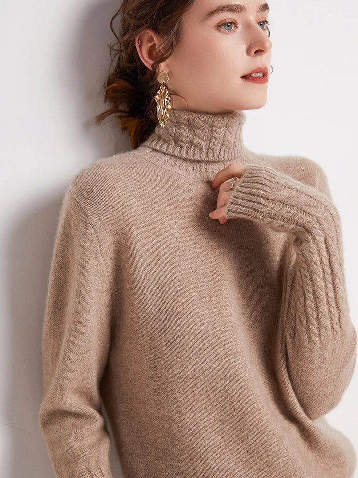 Valentina 100% Merino Turtleneck