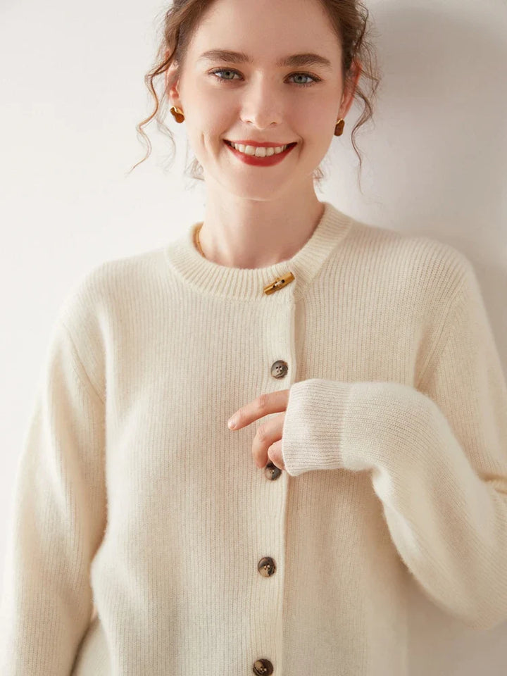 Florence Cashmere Button Cardigan