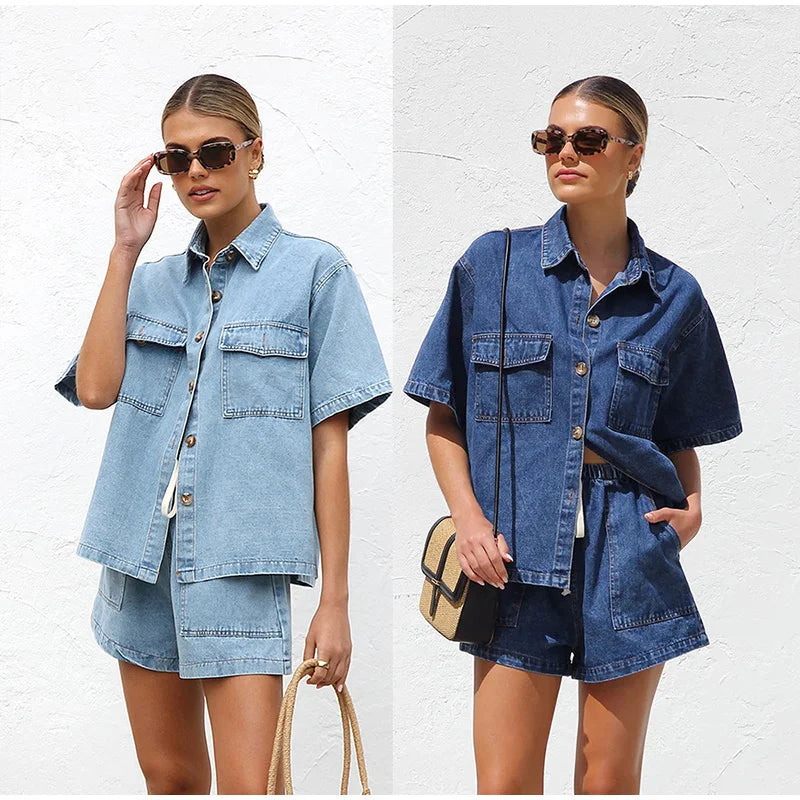 Olivia Denim 2-Piece Set