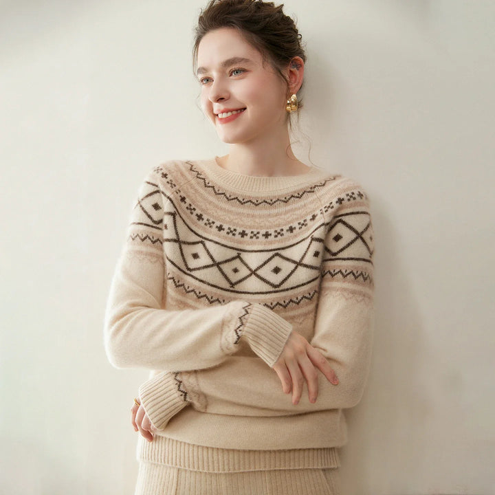 Norvale Alpine Jacquard Cashmere Knit