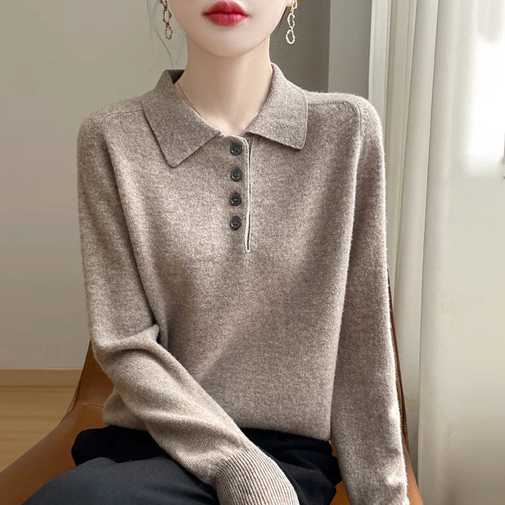 West Village Wool Polo Sweater