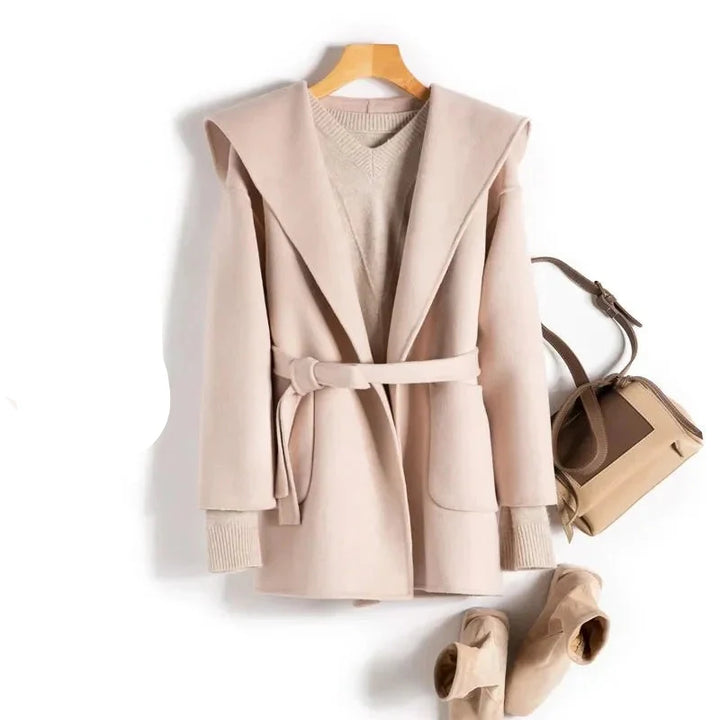 Camel-Hair Long Pointed Coat