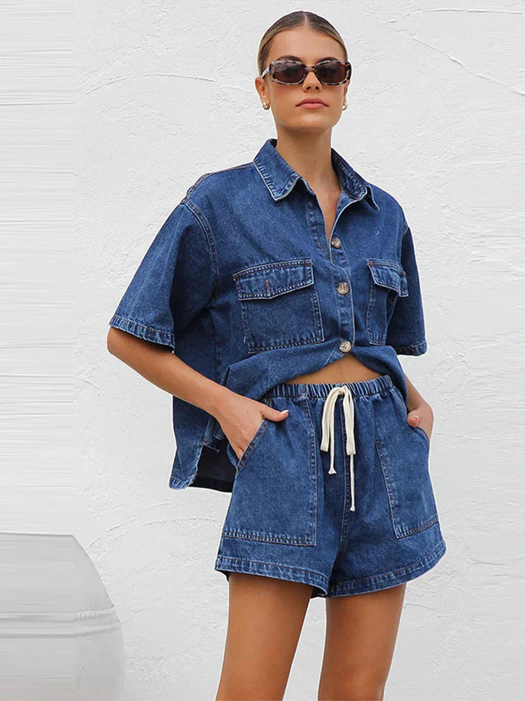 Olivia Denim 2-Piece Set