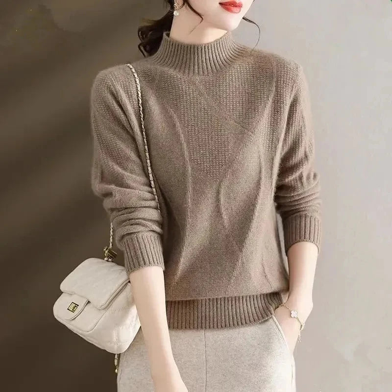 Arden Mock Neck Knit Sweater