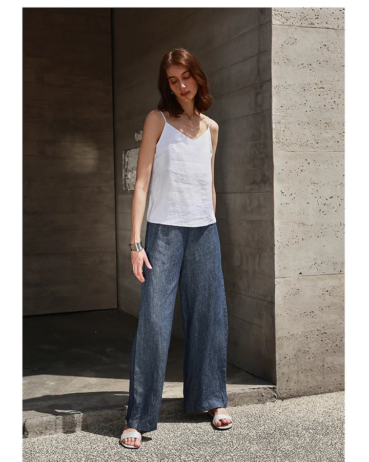 Women’s Linen V-Neck Camisole Top