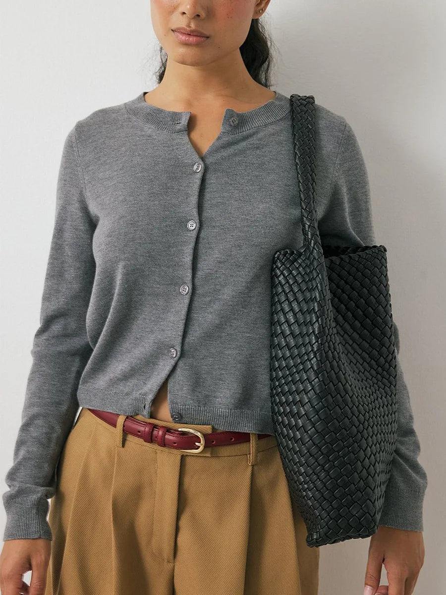 Camille Knit Button Cardigan