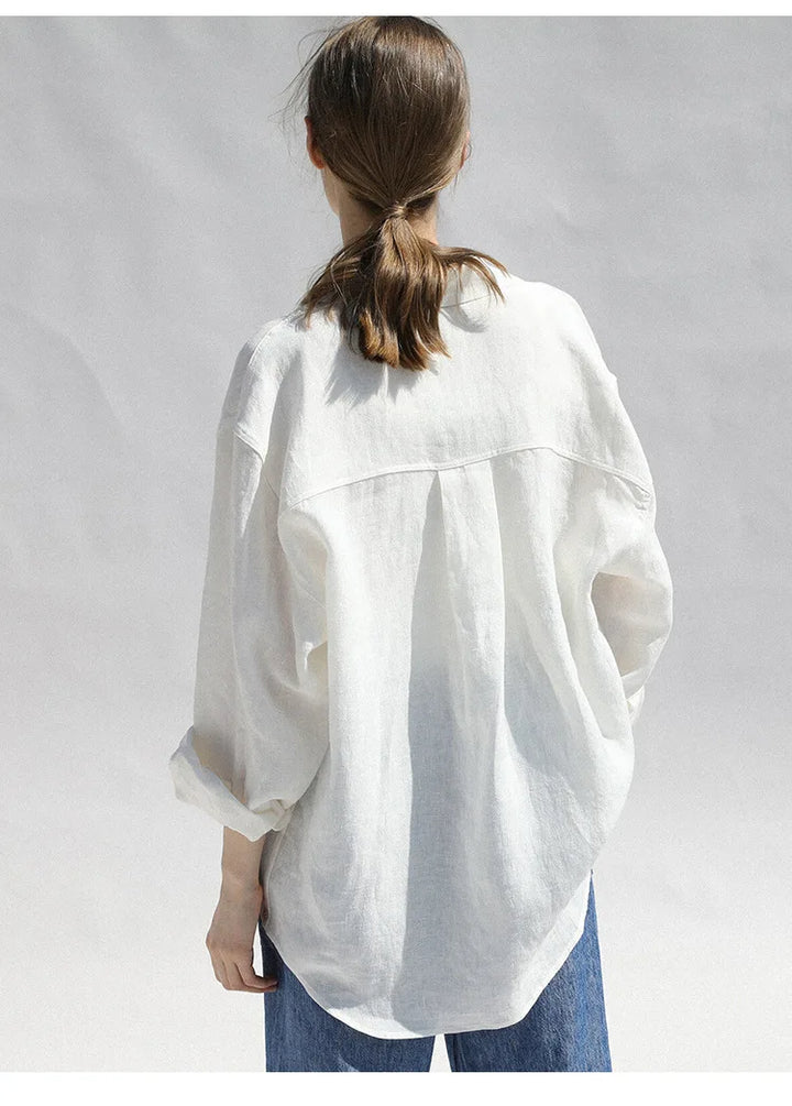 Oversized Linen Blouse
