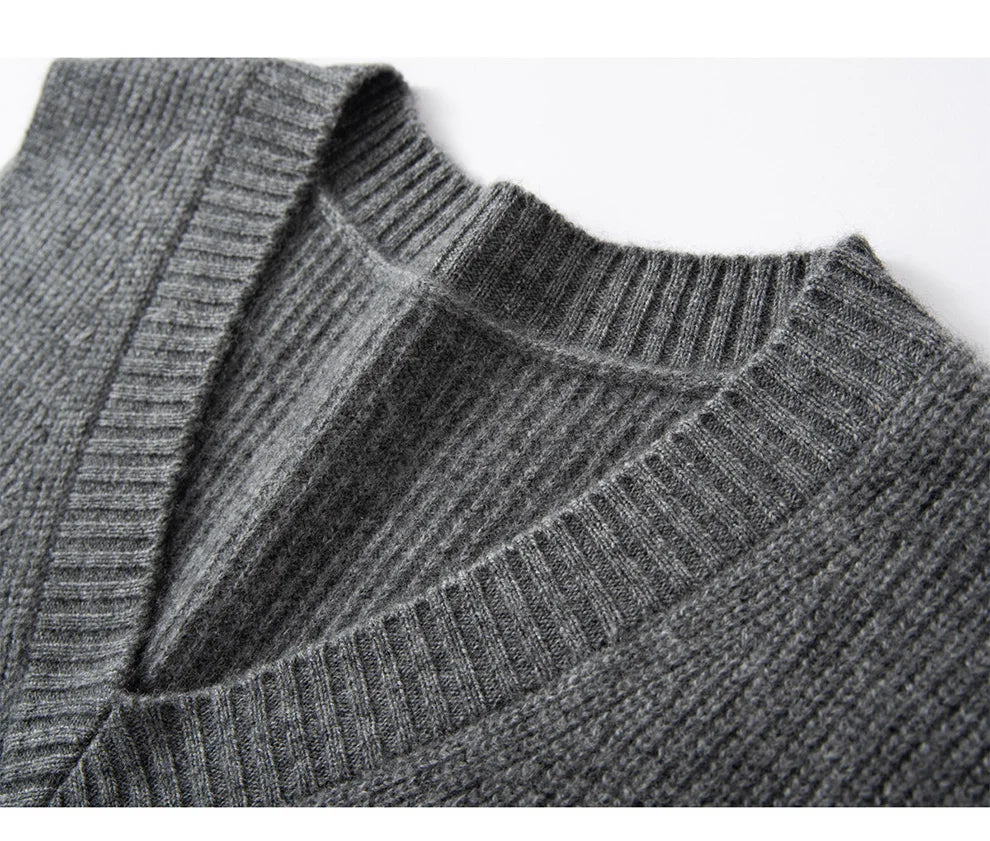 Elise Ribbed Cashmere Vest