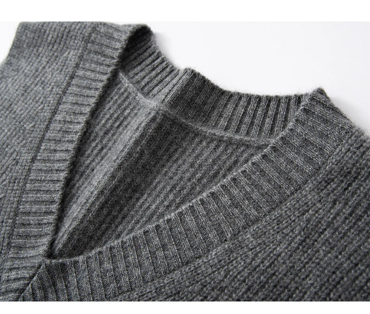 Elise Ribbed Cashmere Vest