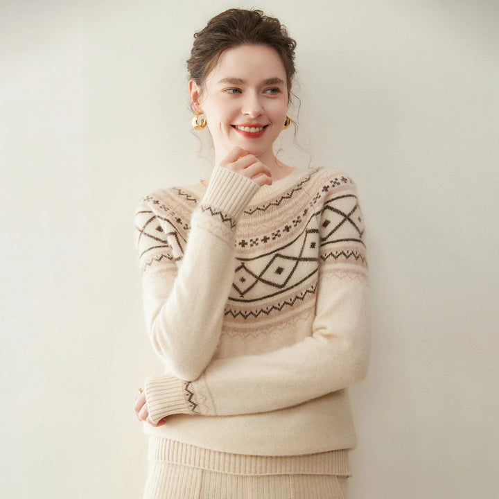 Norvale Alpine Jacquard Cashmere Knit