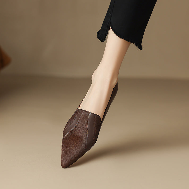 Kiara Genuine Leather Flats