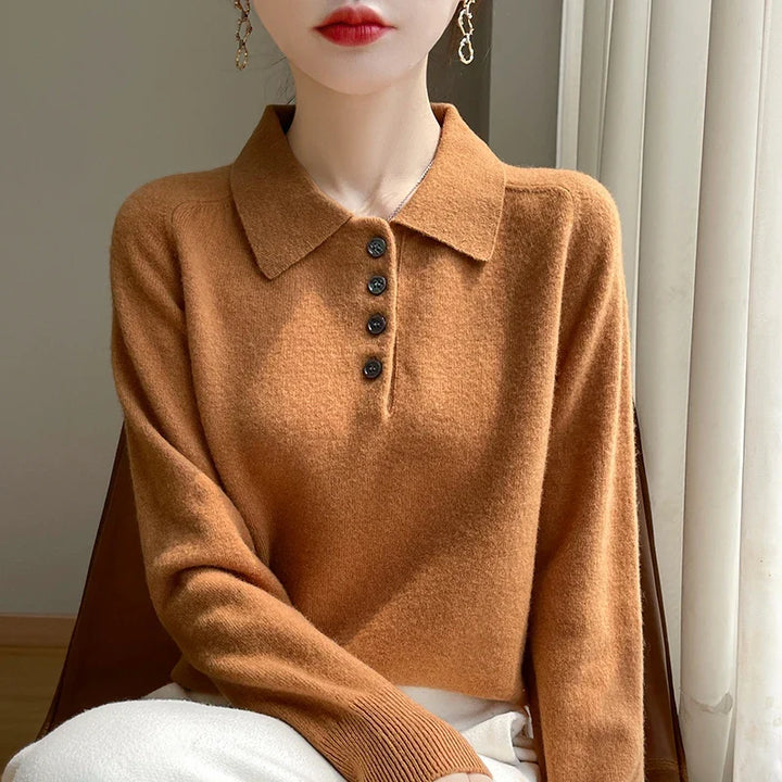 West Village Wool Polo Sweater